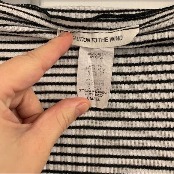 Caution to the Wind Off the Shoulder Top - Picture 2 of 3